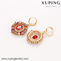 64236 Xuping top grade magnet multicolor gold drop earrings geometric jewelry set China wholesale